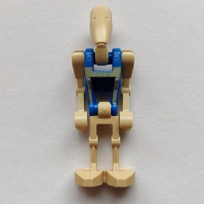 Figurine Battle Droid Pilot, Blue Torso with Tan Print, Two Bent Arms du set 75086