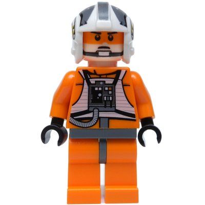 Minifigure Zev Senesca, Orange Rebel Pilot Outfit del set 8089