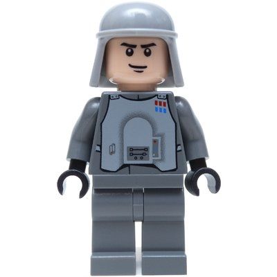 Figurine Imperial Officer / Captain / Commandant / Commander, Battle Armor, Dark Bluish Gray Hips du set 8084
