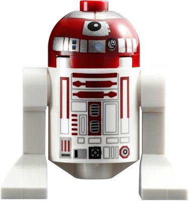 Minifigure Astromech Droid, R4-P17, Blue Rectangles from set 75006
