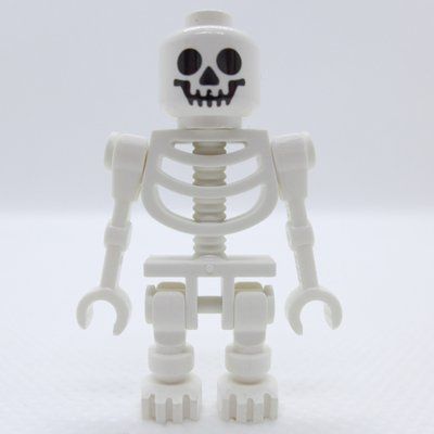 Minifigure Skeleton, Standard Face, Straight Mechanical Arms  (3626c Head) del set 8089