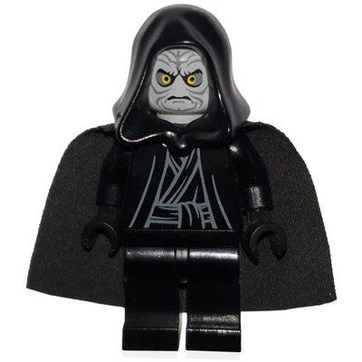 Figurine Emperor Palpatine, Light Bluish Gray Skin, Black Hands du set 8096