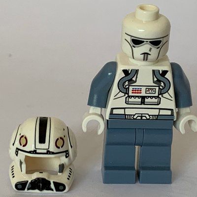 Figurine Clone Pilot, Open Helmet, White Head (Episode 3) du set 8096