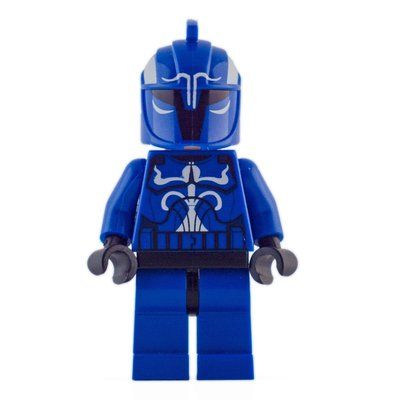 Minifigure Senate Commando Captain, Plain Legs (Clone Wars) del set 8128