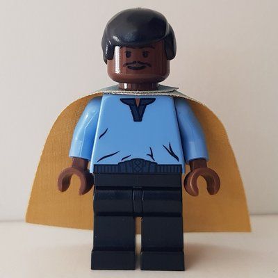 Figurine Lando Calrissian, Yellow and Blue Cape (3626b Head) du set 10123