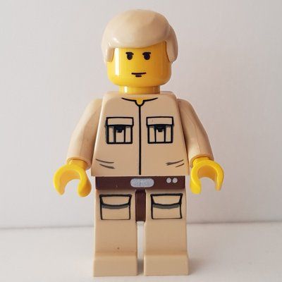 Figurine Luke Skywalker, Cloud City Outfit, Yellow Skin, Tan Shirt du set 10123