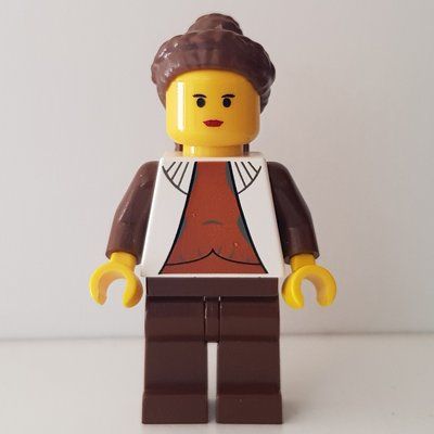Figurine Princess Leia, Cloud City Outfit, Yellow Skin, Dark Orange Shirt du set 10123