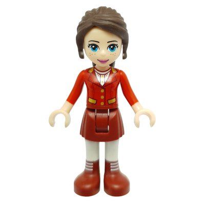 Minifigure Naomi - Red Jacket, Dark Red Skirt from set 41131