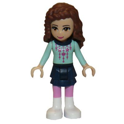 Figurine Olivia - Light Aqua Christmas Sweater, Dark Blue Skirt du set 3316