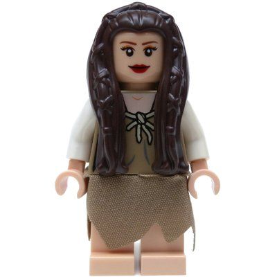 Minifiguur Princess Leia, Endor Outfit, Skirt uit set 10236