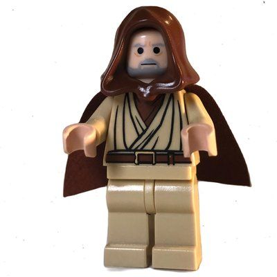 Figurine Obi-Wan Kenobi, Old, Tan Robes, Reddish Brown Hood and Cape, Black Eyes du set 10188