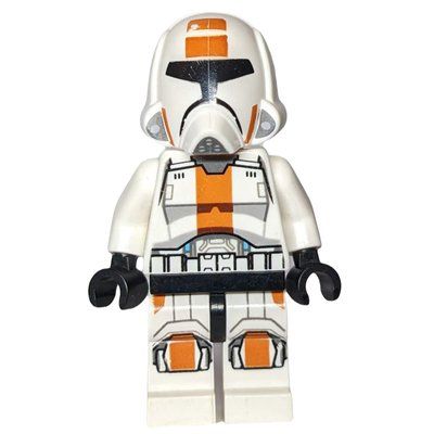 Minifigure Republic Trooper, Black Eyebrows del set 75001
