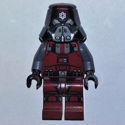 Minifigure Sith Trooper, Dark Red Outfit del set 75001