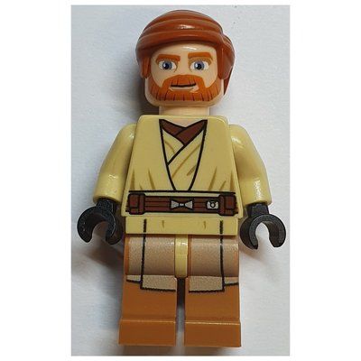 Minifigure Obi-Wan Kenobi, Medium Nougat Legs (Clone Wars) del set 75012
