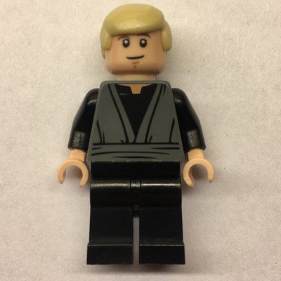Figurine Luke Skywalker, Dark Bluish Gray Robes, Tan Hair, Dual Sided Head du set 75005