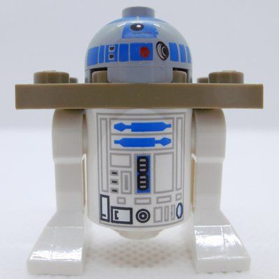 Figurine Astromech Droid, R2-D2, Light Bluish Gray Dome, Dark Tan Serving Tray du set 75020