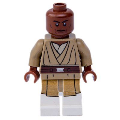 Minifigure Mace Windu, White Legs del set 75019