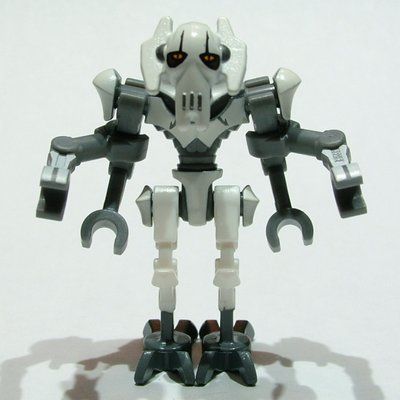 Minifigura General Grievous, Printed, White del set 75199