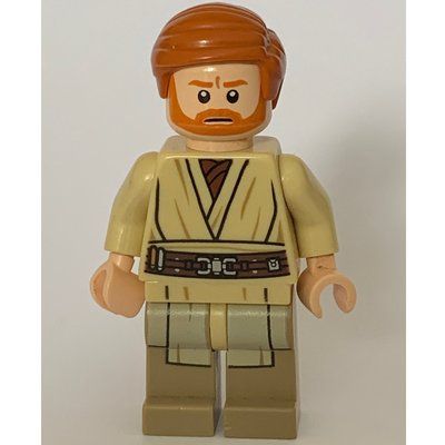 Minifigur Obi-Wan Kenobi, Dark Tan Printed Legs aus Set 75040
