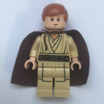 Figurine Obi-Wan Kenobi, Padawan, Printed Legs, Cape du set 75058