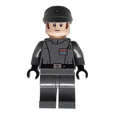 Figurine Imperial Officer / Captain / Commandant / Commander, Dark Bluish Gray Uniform du set 75055