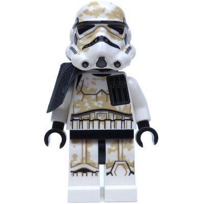 Figurine Sandtrooper, Black Pauldron, Neck Bracket with Single Stud du set 75052