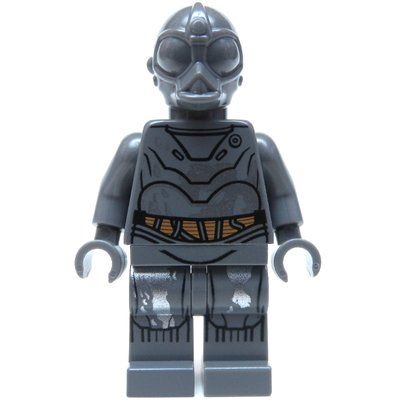 Minifigura RA-7 Protocol Droid, Dark Bluish Gray del set 75051