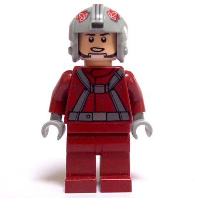 Figurine T-16 Skyhopper Pilot, Dark Red Outfit du set 75081