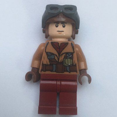 Minifigure Naboo Fighter Pilot, Medium Nougat Jacket del set 75092