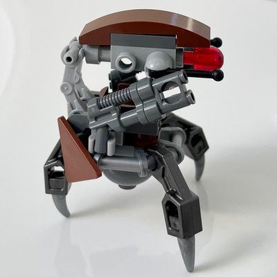 Minifigure Droideka / Destroyer Droid, Reddish Brown Shell, Triangular Panels del set 75092