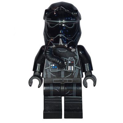 Minifigure TIE Pilot, First Order, Two White Lines on Helmet del set 75101