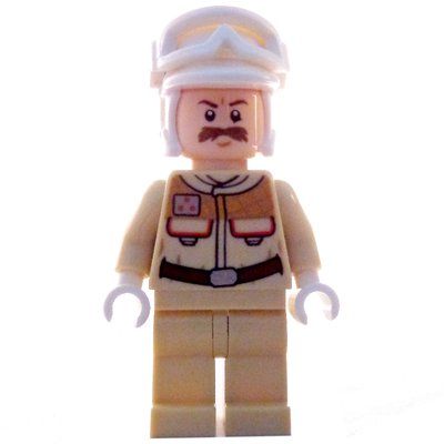Figurine Rebel Officer in Hoth Outfit, White Hat du set 75098