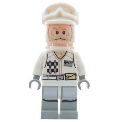Figurine Rebel Trooper in Hoth Uniform, White Hat, White Jacket, Tan Beard, Backpack du set 75098