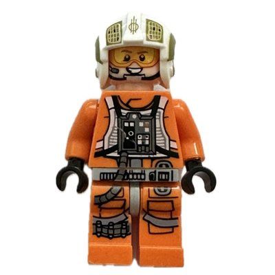Figurine Dutch Vander / Rebel Pilot Y-wing, Printed Legs, Visor du set 75181