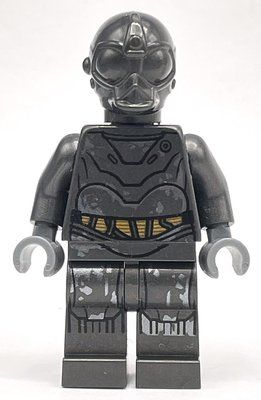 Figurine RA-7 Protocol Droid, Pearl Dark Gray du set 75220