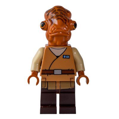Minifigure Admiral Ackbar, Medium Nougat Outfit from set 75140