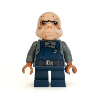 Minifigure Ugnaught, Dark Blue Overalls del set 75137
