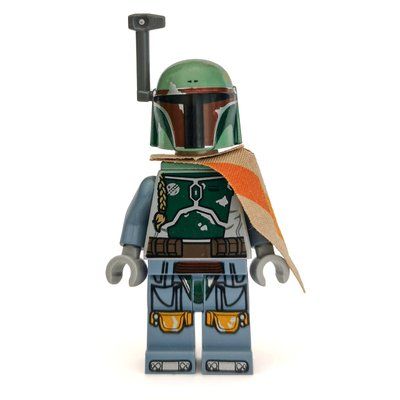 Figurine Boba Fett, Helmet, Jetpack Neckwear, Dark Tan Pauldron, Plain Arms du set 75243