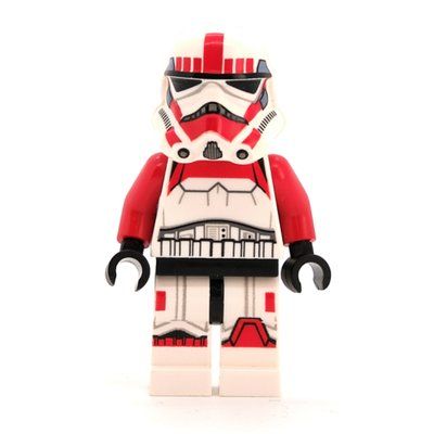 Minifigure Imperial Shock Trooper, Red Markings, Black Eyes from set 75134