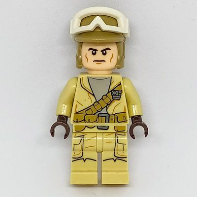 Figurine Rebel Trooper, Dark Tan Helmet and White Snow Goggles du set 75133