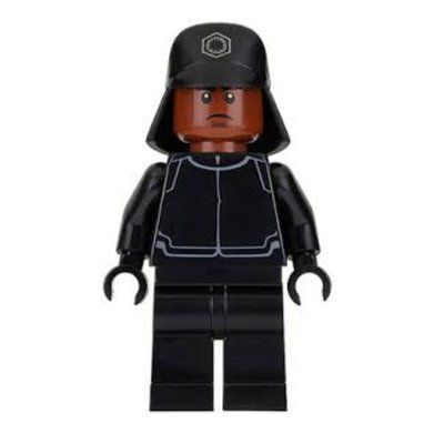 Minifigure First Order Crew Member, Reddish Brown Skin, Black Hat from set 75132