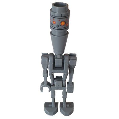 Figurine IG-88, Printed Head, Tile with Clip and 1x1 Round Plate on Back du set 75222
