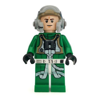 Figurine Rebel Pilot A-wing, Green Uniform, White Pupils du set 75247