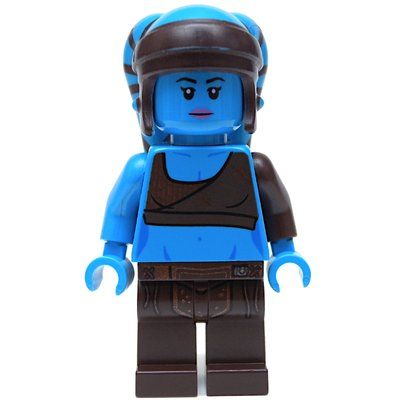Minifiguur Aayla Secura, Dark Azure uit set 75182