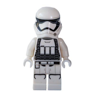 Minifiguur Stormtrooper, First Order / Heavy Assault Stormtrooper, Neck Bracket uit set 75178