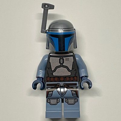 Minifigura Jango Fett, Pearl Dark Gray Torso del set 75191