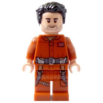 Figurine Poe Dameron, Dark Orange Outfit du set 75188