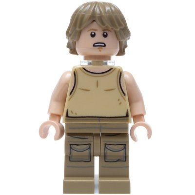 Figurine Luke Skywalker, Dagobah Outfit, Tan Tank Top with Neck Bracket du set 75208