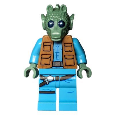 Figurine Greedo, Sand Green Skin, Knee Strap du set 75290