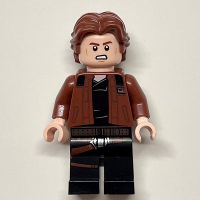 Minifigure Han Solo, Reddish Brown Jacket from set 75212